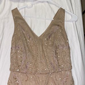 adrianna papell beaded gown